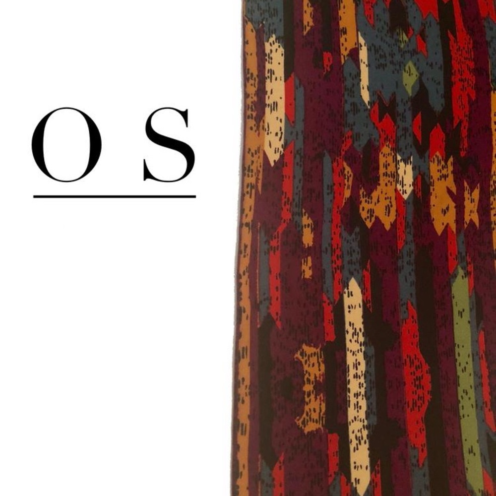 LuLaRoe Multicolor Patterned Leggings OS NWT